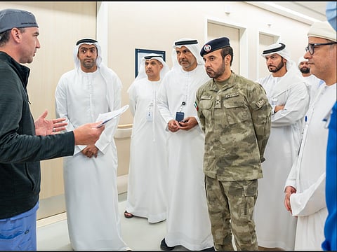 Senior delegation from Abu Dhabi visits Sheikh Shakhbout Medical City