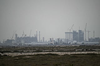 This photo shows QatarEnergy's operating facilities in Ras Laffan Industrial City on March 2, 2026.