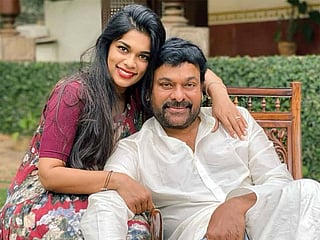 Chiranjeevi with his daughter Sreeja Konidela 