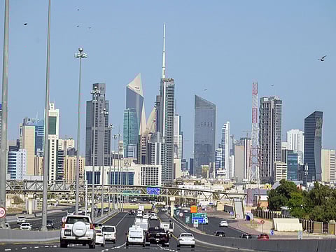 Vehicles drive along the highway leading to and from Kuwait City on March 2, 2026. 