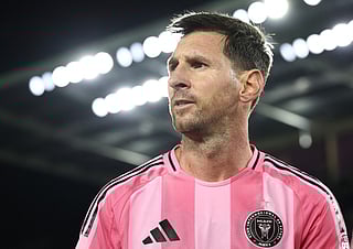 Lionel Messi #10 of Inter Miami CF reacts after winning the MLS match between Orlando City SC and Inter Miami CF at Inter&Co Stadium on March 01, 2026 in Orlando, Florida.