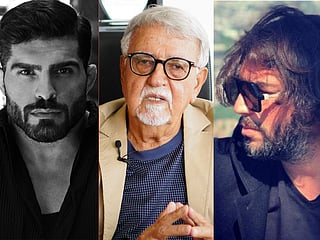 Iranians in Dubai - from left to right Soroush, Golchin, and Navid