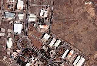This handout satellite image courtesy of Vantor taken on March 1, 2026 and released on March 2, 2026 shows a view of the Natanz nuclear complex facility near Natanz, Isfahan province, Iran.