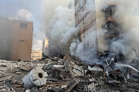 Israeli strikes rock Beirut suburbs as war enters fifth day