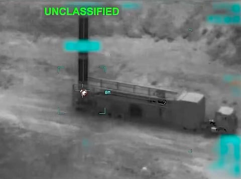 An infrared image of an IRGC missile launcher moments before it was hit by the US military. US officials say no negotiations with Iran are currently underway. CNN reported on Thursday that Iranian intelligence  conveyed to the US a willingness to talk about ways to end the war.
