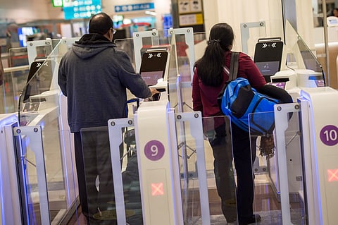 Passengers using smart gates at the Dubai International Airport. Photo for illustrative purpose only.