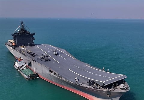 Iran’s Islamic Revolutionary Guard Corps (IRGC) added its first drone-carrier vessel Shahid (Martyr) Baqeri to its naval fleet in a ceremony held in the Arabian Gulf port city of Bandar Abbas, on February 6, 2025. 
