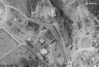 This handout satellite image courtesy of Vantor taken and released on March 6, 2026, shows the additional buildings of the Chabahar military facility following a military strike, on March 6, 2026.