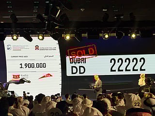 Dubai charity auction sees DD 999 plate fetch Dh5.1m