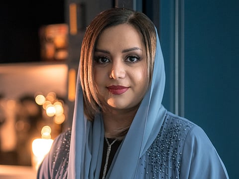 Emirati filmmaker Nayla Al Khaja in the latest episode of Dine With The Stars