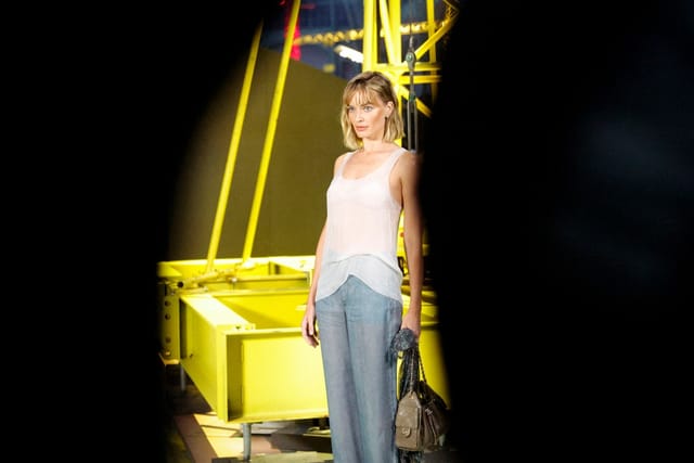 Margot Robbie at the Chanel Women's Ready to Wear Fall/Winter 2026-2027 collection fashion show as part of the Paris Women Fashion Week,