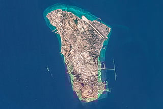 This handout image taken by the European Space Agency (ESA) captured by the Copernicus Sentinel-2 satellite shows a view of Iran's Kharg Island, which hosts the country’s main crude export terminal and is responsible for the overwhelming majority of its oil shipments to the world, about 25 kilometres south of the mainland in the north of the Gulf, on March 7, 2026.