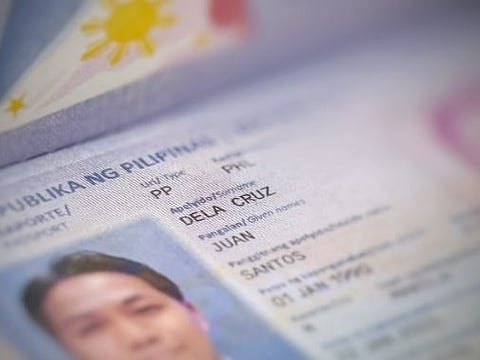 A sample of a regular Philippine ePassport data page showing the two-letter document type code “PP” on the upper left of the visual inspection zone