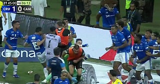 Brawl in Brazil football