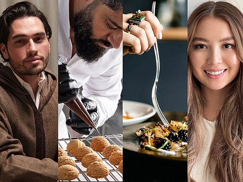 A look at homegrown brand founders - Ebraheem Al Samadi of Forever Rose Cafe and Dubai Bling reality fame, Blooming Bites cloud kitchen, SupperClub, and Anelle Bakitzhanova (left to right)