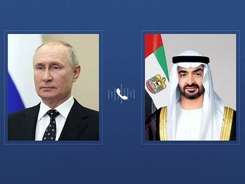 UAE, Russian Presidents discuss regional security amid rising tensions