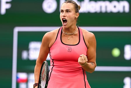 Sabalenka tops Noskova to reach her third final at Indian Wells