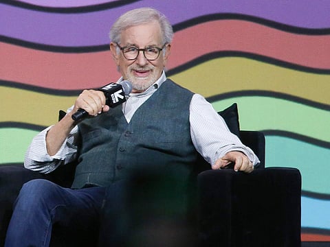 Steven Spielberg participates in the South by Southwest Conference and Film Festival on Friday, March 13, 2026, in Austin, Texas. 