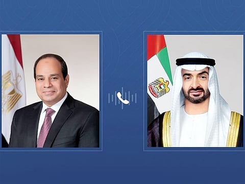 UAE and Egyptian Presidents discuss regional developments