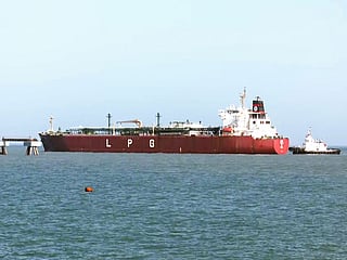 LPG carrier vessel Shivalik, which crossed the Strait of Hormuz, arrives at the Mundra Port 
