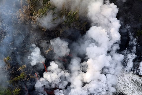Lava reaches the Indian Ocean for the first time in 19 years on France’s Réunion Island