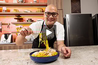 Ramadan Bites & Delights: Spaghetti with saffron cream