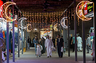 File photo of people shopping for Eid-Al-Fitr in Sharjah. 