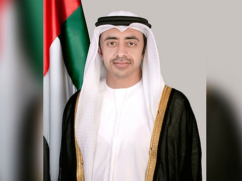 Abdullah bin Zayed Al Nahyan, UAE Deputy Prime Minister and Minister of Foreign Affairs.