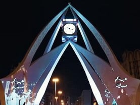 Dubai Municipality lights up Deira Clock Roundabout for Eid celebrations