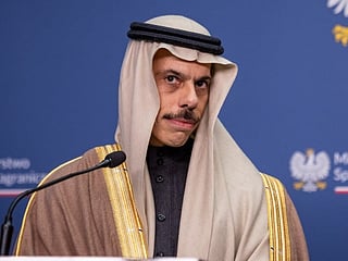 Saudi Arabia's Foreign Affairs Minister Prince Faisal bin Farhan Al Saud . Photo taken on January 26, 2026.