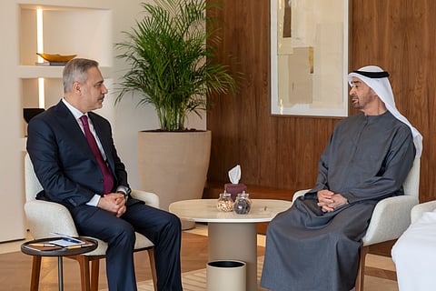 UAE President receives Turkish Foreign Minister