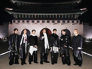 This handout photo taken on March 21, 2026 and provided by BIGHIT MUSIC / Netflix shows K-pop boy group BTS posing for their concert at Gwanghwamun Square in Seoul.