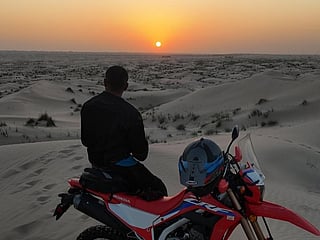 Khalid Al Dhaheri was riding home from his private farm about three weeks ago when a car struck him from behind