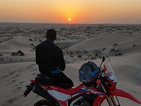 Khalid Al Dhaheri was riding home from his private farm about three weeks ago when a car struck him from behind