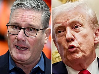 UK PM Keir Starmer and US President Donald Trump.