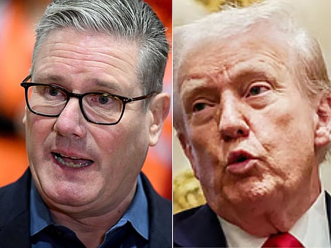 UK PM Keir Starmer and US President Donald Trump.