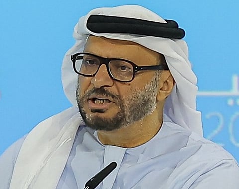 Anwar Gargash, Diplomatic Advisor To UAE President during a session “The Geopolitical Reset” on the opening day of World Government Summit. Photo: Virendra Saklani/Gulfl News