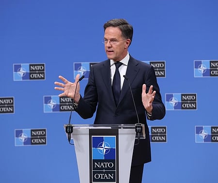 Mark Rutte, Secretary General of the North Atlantic Treaty Organisation (Nato), backed US actions against Iran, warning on Iran threat.