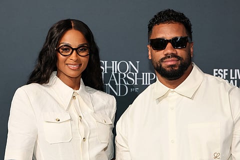 Ciara and Russell Wilson attend Fashion Scholarship Fund's 89th Annual Gala at The Glasshouse on March 23, 2026 in New York City.