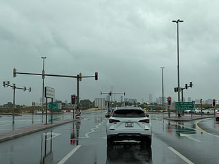Wet weather in Dubai as dark clouds loom
