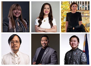 Clockwise from top: Evelyn Bing Horillo, Josie Conlu, Ditas German, Ericson Reyes, Michael Da Costa, and Woderick Pareja