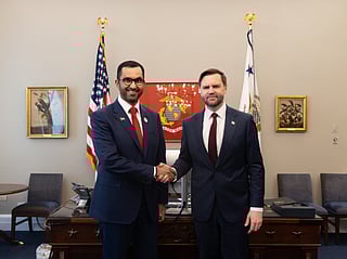 US VP welcomes Sultan Al Jaber to White House