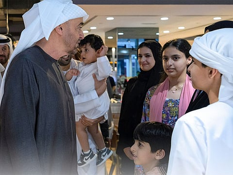 Sheikh Mohamed’s warm interaction reflects close ties with the community.