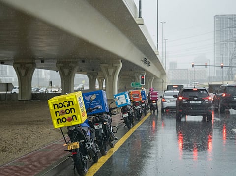 Deliveries slow as weather hits operations.