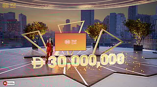 UAE Lottery show host Diala Makki during Lucky Day Draw No. 260328