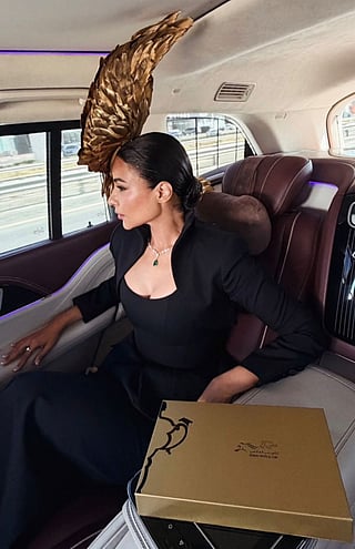 Emirati actress Mahira Abdel Aziz at Dubai World Cupn 2026