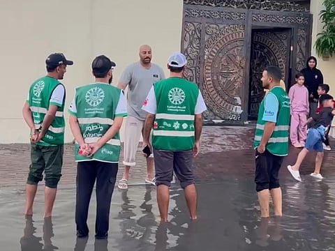 Police volunteers assisted in waterlogged areas, recover vehicles and number plates.