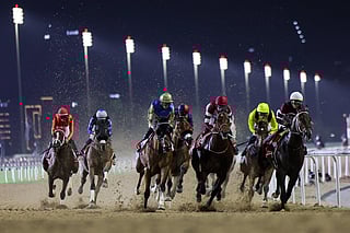 Magnitude, ridden by Jose Ortiz, won the 30th running of the $12 million Dubai World Cup at Meydan racecourse in Dubai on Saturday.
