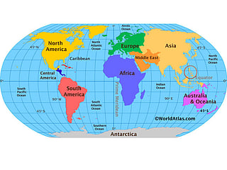 "Mercator illusion": The Mercator projection causes an illusion of scal. While it preserves shapes and directions, it vastly inflates the size of landmasses far from the equator, making high-latitude regions (e.g., Greenland, Europe) appear much larger than those near the equator (e.g., the Philippines).