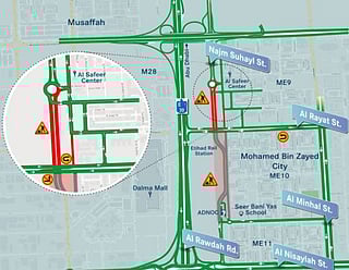 Abu Dhabi announces temporary road closures